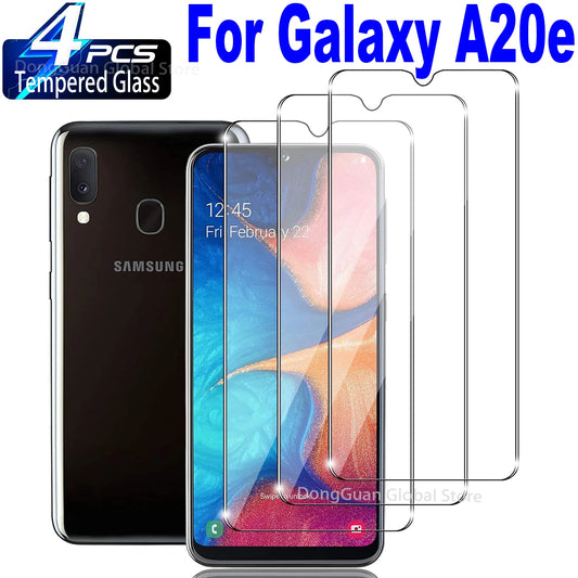 2/4Pcs Tempered Glass For Samsung Galaxy A20e Screen Protector Glass Film