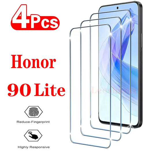 2/4Pcs Screen Protector Glass For Honor 90 Lite Tempered Glass Film